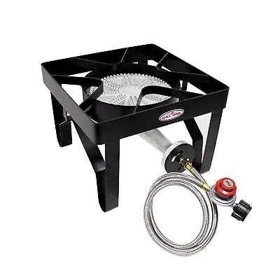 GasOne 200 000 BTU Square Heavy- Duty Single Burner Outdoor Stove Propane Ga... • $111.99