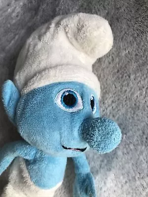 Vintage Peyo Smurfs Collectible Plush Beanie Toy 8  Tag Missing • $10