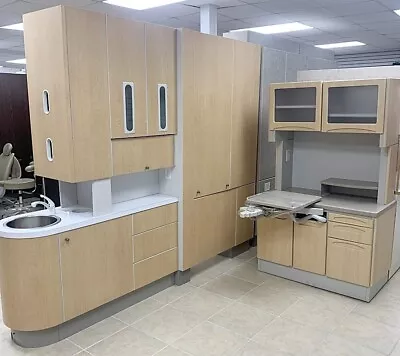 2 ROOM ADEC & Midmark Dental Office Cabinet Pkg. - 2 Rear Treatments & 1 Center • $15500