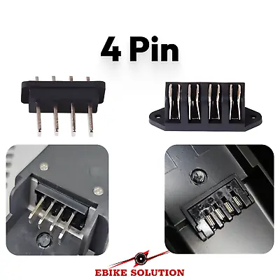 Ebike Hailong Battery Power Discharge Connector Plug 4 Pins 5 Pins Male UK. • £9.95