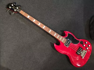Used Epiphone By Gibson EB-3 SG Bass CHERRY Red 3.5kg W/GB • $696.54