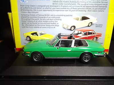 Wow Mega Rare  1/43 Corgi Vanguards Triumph Stag Java Green Nla • $9.33