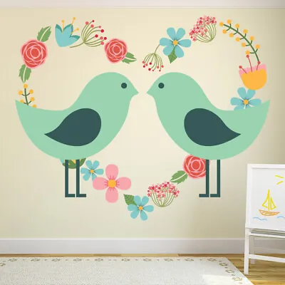 Love Birds Wedding Wall Sticker WS-44924 • £10.98