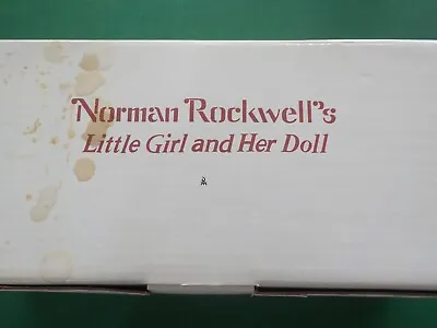 $19.99 • Buy Danbury Mint Norman Rockwell's Young Ladies Doll Little Girl & Her Doll  In Box
