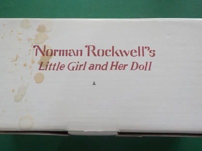 $19.99 • Buy Danbury Mint Norman Rockwell's Young Ladies Doll Little Girl & Her Doll  In Box