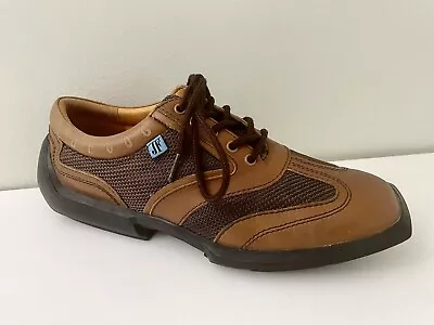 John Fluevog Future Angel Andrew Lace Up Brown Leather Shoes Men's Size 9 M • $79.99