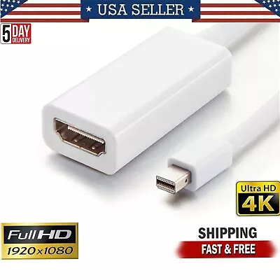 Mini Display Port DP Displayport Thunderbolt To HDMI Female Adapter Converter • $2.35