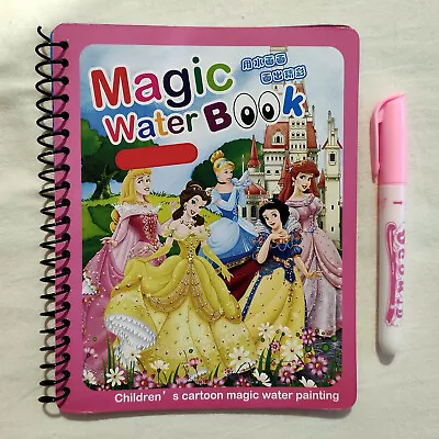 Kids Painting Book Painting With Water Like Aqua Doodle Magic Book Princesses Pen • £6.93