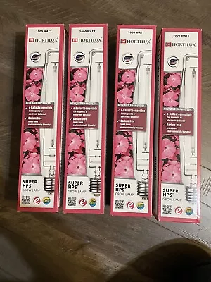 Lot Of 4 Eye Hortilux 1000W Super HPS Grow Lamp Light Bulb SET OF 4 NEW/OPEN BOX • $119.95