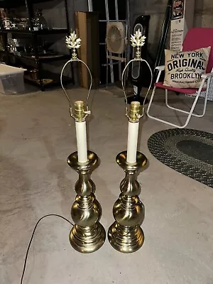 Vintage Leviton Brass Lamp Set • $249.99