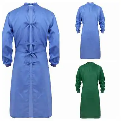 £28.02 • Buy Reusable Surgical Gown Long Sleeve Hospital Nurse Doctor Long Coat Uniform S-XXL