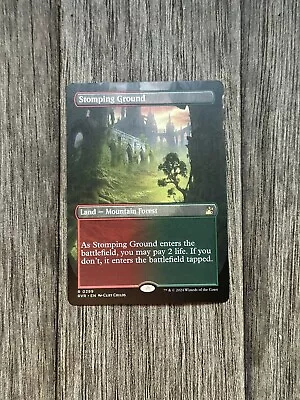 NM Stomping Ground Borderless MTG Ravnica Remastered • $7.50