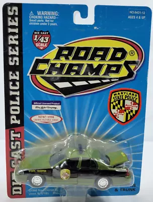 Road Champs Green Chevrolet Caprice Maryland State Police Scale 1:43 • $14