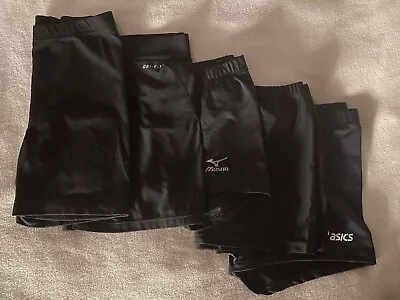 Lot Of 5 Black Spandex Shorts - Volleyball Cheer Gymnastics Yoga - Women's XS • $34