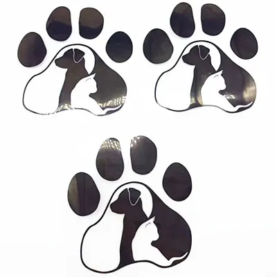 Car Sticker Funny Dog Paw Foot Print Vinyl Decals Graphics Side Body Window Trim • $12.50