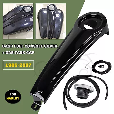 Stretched Dash Panel + Tank Cover Gas Cap For Harley Touring Electra Road Glide • $88.98