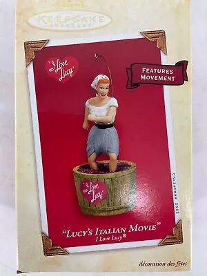 Hallmark Keepsake Lucy's Italian Movie I Love Lucy Ornament Features Movement • $10.99
