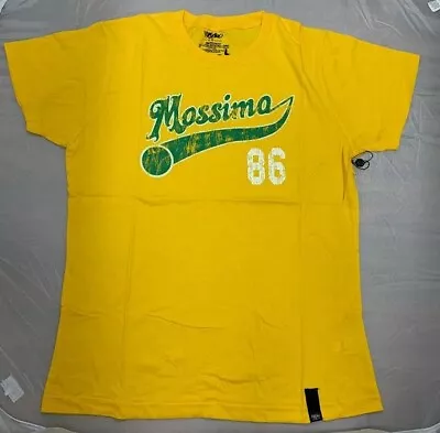 NEW Fashionable MOSSIMO BIG LEAGUE TEE Large Sized Yellow T-Shirt • $6.39