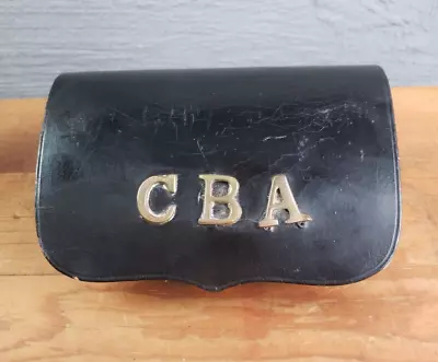 Vintage 1940s Christian Brothers Academy CBA Ammo Pouch Leather Uniform • $29.95