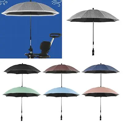 Pram Sun Shade Umbrella UV Protection Stroller Sun Shade For Wheelchair Bike • $36.31