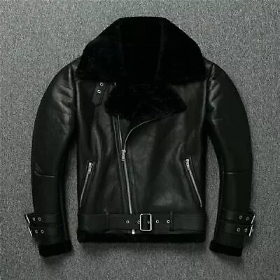 Lapel Oblique Fur Bikers Jacket • £139