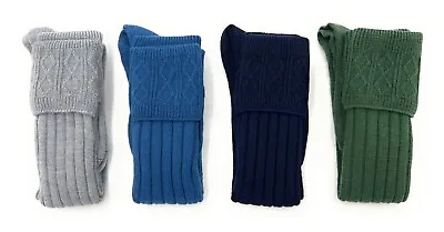 Mens Scottish Wool Kilt Hose Socks Hand Made In Scotland • $22.37