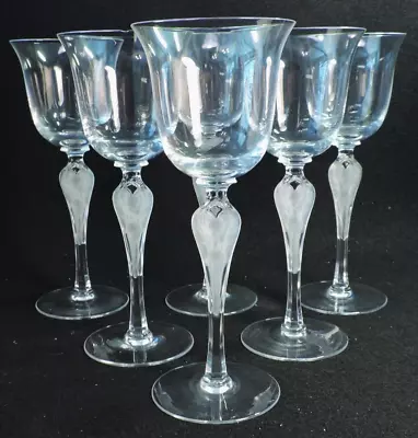 6 IGOR CARL For FABERGE  ANA PAVLOVA BALLERINA  WINE GLASSES (MINT) • $130