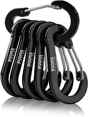 Booms Fishing CC1 Multi-Use Carabiner Clip 6 Pack Small Caribeener Clips Mini • $10.43