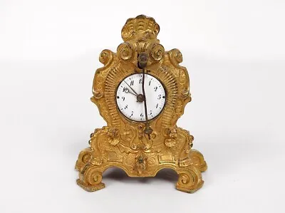 $2566.20 • Buy 19th Century Louis XV Gold Bronze Queue-de-cow Clock Miniature Sign Pendulum