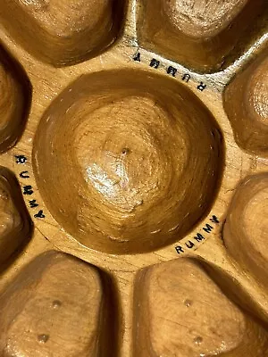 Vintage Wooden Michigan Rummy Board Tray • $75