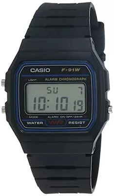 Casio Youth Series Digital Black Dial Unisex Watch - F-91W-1Q(D002) • $39.97