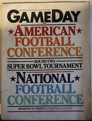 Vintage Gameday Magazine Volume 45 # 7 1983 Redskin Edition • $9.75