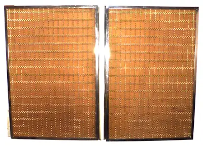 SEEBURG LPC1  JUKEBOX:  Excellent Set Of SPEAKER DOORS W GOOD CHROME & FABRIC • $125