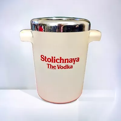 Stoli Vodka Freezable Ice Bucket  Vintage Barware From Sweden. Host Gifts  • $39.99