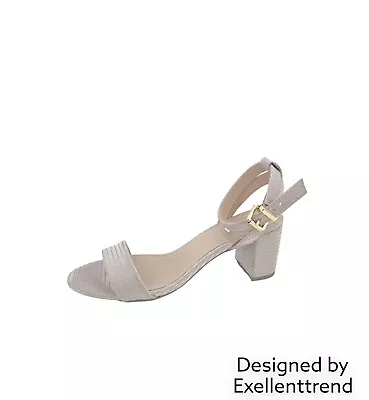 DUNE Women’s Metallic Fabric In Rise Barely There Sandal - Size UK 6 • £37.99