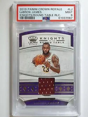 $455 • Buy 2019 Crown Royale Lebron James #PATCH Game Worn Jersey - PSA 9 (POP 5)