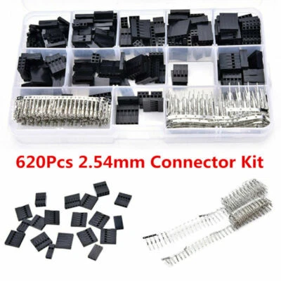 620 X Dupont Wire Cable Jumper Pin Header Connector Housing Kit+Crimp Pins Tool • $16.86