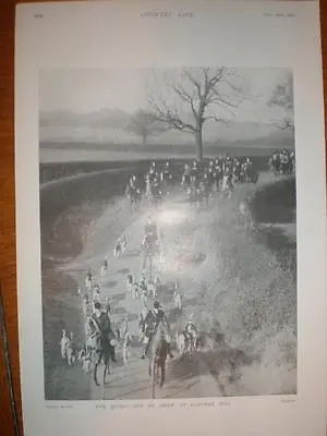 Photo The Quorn Hunt Off To Gartree Hill UK 1909 • £9.99