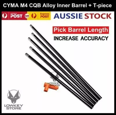 CYMA-M4 CQB V10 Upgraded Alloy Inner Barrel + T-piece Gel Blaster Internal Part • $28.95