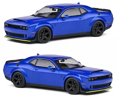 2018 Dodge Challenger SRT Demon Blue 1/43 SOLID - S4310305 Available END APRIL • £23.49