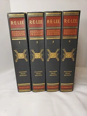 R.E. Lee 1936 Pulitzer Prize Edition Biography Of Robert E Lee By Freeman 4 Vols • $150