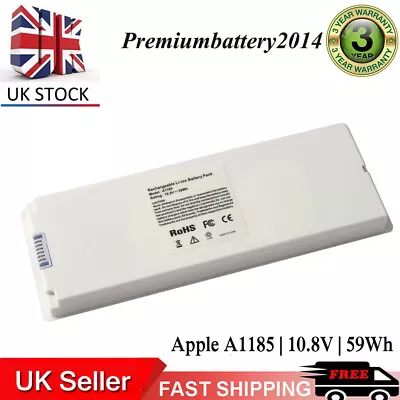 New Battery For Apple MacBook 13  2006 2007 2008 2009 A1185 A1181 MA561 MA699 UK • £19.95