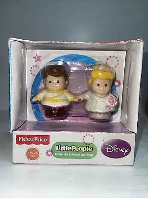 Fisher Price Little People Prince Charming And Cinderella Disney Princess (2-270 • $29.99