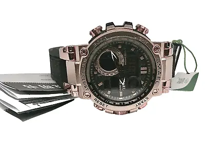 SMAEL Sport Watch Waterproof Dual Time Wristwatch Rose Gold/Black • $13.75