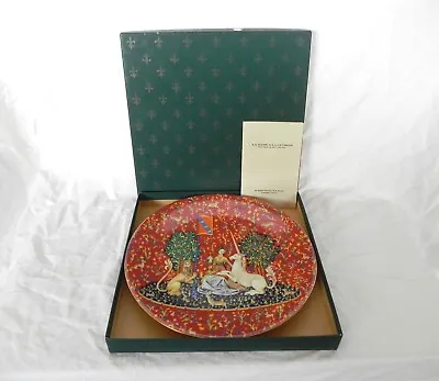 HAVILAND LIMOGES La Dame A La Licorne LADY & THE UNICORN Ltd Edition Plate No 2 • $19.99