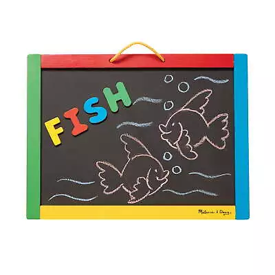 Magnetic Chalkboard And Dry-Erase Board With 36 Magnets • $21.60