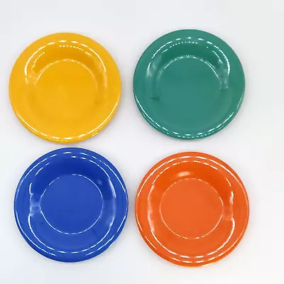 GET Melamine Plates Diamond Mardi Gras 4 Piece Wide Rim Restaurant Set 5.5 In • $10.99