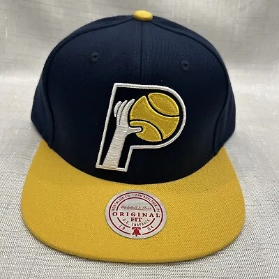 Mitchell & Ness NBA Indiana Pacers HWC Team 2 Tone 2.0 Snapback Hat Cap New • $27.99