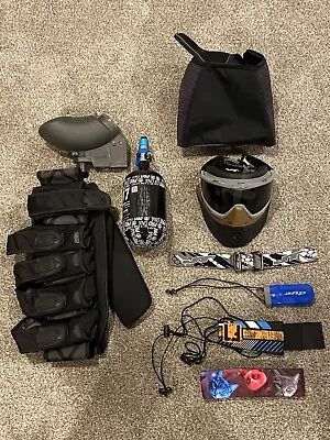 Ultimate Paintball 77/4500 Tank JT Pro Flex Mask HK Harness Loader + More! • $180