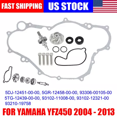 13* For Yamaha YFZ 450 Water Pump Shaft Repair Kit Seals Bearing Gaskets ORings • $38.99